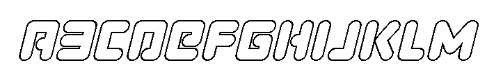 Unbound Gamer Outline Italic FONT