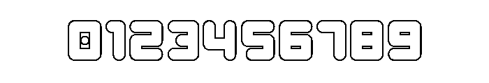 Unbound Gamer Outline Font OTHER CHARS