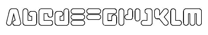 Unbound Gamer Outline Font UPPERCASE