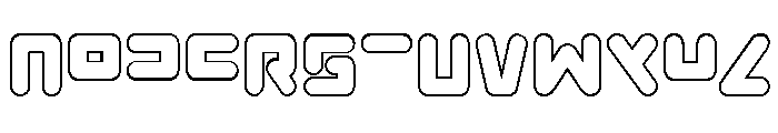 Unbound Gamer Outline Font UPPERCASE
