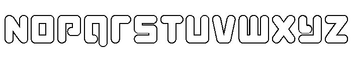 Unbound Gamer Outline Font LOWERCASE