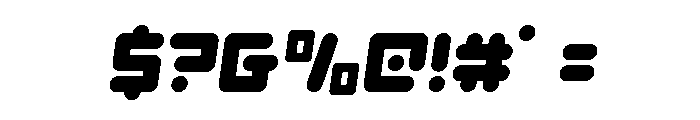 Unbound Gamer Semi-Italic Font OTHER CHARS