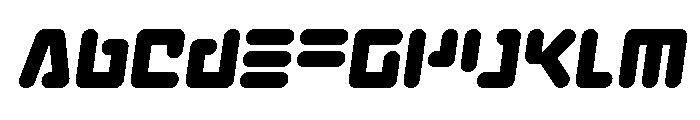 Unbound Gamer Semi-Italic Font UPPERCASE