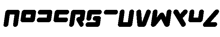 Unbound Gamer Semi-Italic Font UPPERCASE