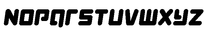 Unbound Gamer Semi-Italic Font LOWERCASE