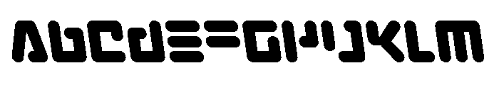 Unbound Gamer Semi-Leftalic Font UPPERCASE
