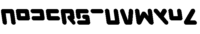 Unbound Gamer Semi-Leftalic Font UPPERCASE