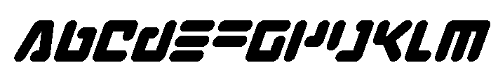 Unbound Gamer Super-Italic Font UPPERCASE