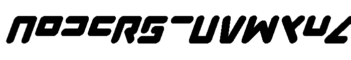 Unbound Gamer Super-Italic Font UPPERCASE