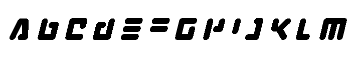 Unbound Gamer Title Italic Font UPPERCASE