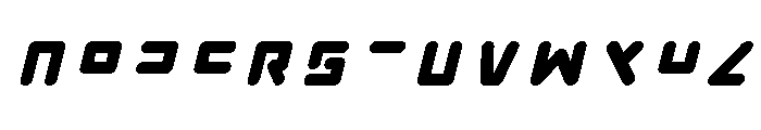 Unbound Gamer Title Italic Font UPPERCASE