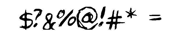 Uncensored Font OTHER CHARS