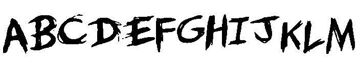 Uncensored Font UPPERCASE