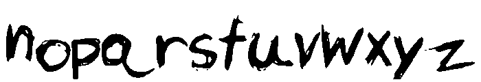 Uncensored Font LOWERCASE