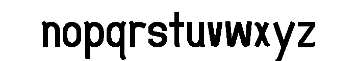 Uncertain Sans Font LOWERCASE