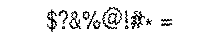 Uncertainty Font OTHER CHARS