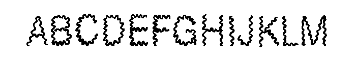 Uncertainty Font UPPERCASE