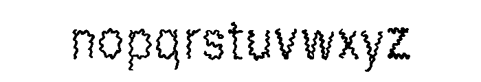 Uncertainty Font LOWERCASE