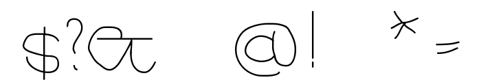 UncialeXpress-Light Font OTHER CHARS
