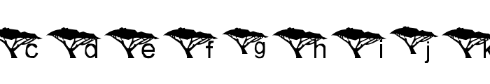 Under An Acacia Tree Font LOWERCASE