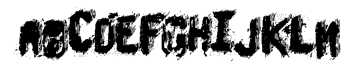 Under the bed Font UPPERCASE