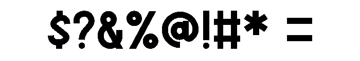 Underbold Font OTHER CHARS