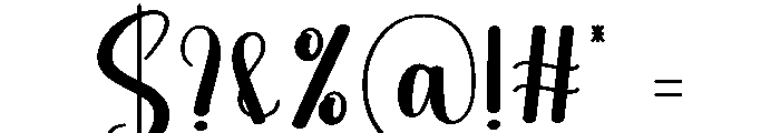 Undergo Font OTHER CHARS