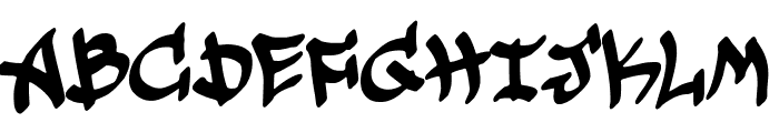 Underground Graffiti Font UPPERCASE