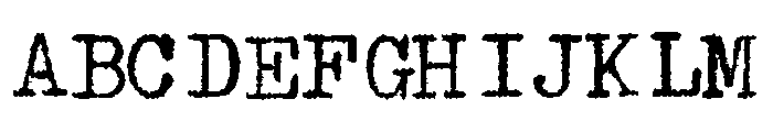 Underwood319 Font UPPERCASE