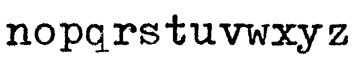 Underwood319 Font LOWERCASE