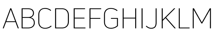 Uni Neue Light Font UPPERCASE