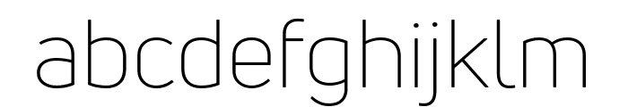 Uni Neue Light Font LOWERCASE