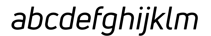 Uni Neue-Trial Regular Italic Font LOWERCASE