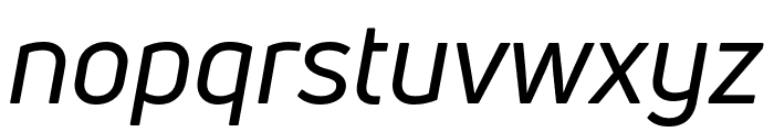 Uni Neue-Trial Regular Italic Font LOWERCASE