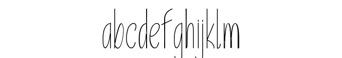 Unicorn Handwritten Font LOWERCASE