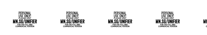 Unifier Script PERSONAL USE Regular Font OTHER CHARS
