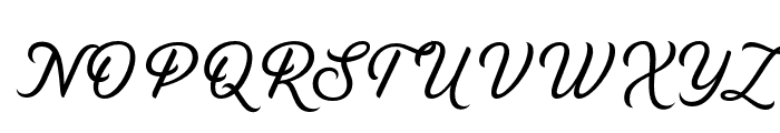 Unifier Script PERSONAL USE Regular Font UPPERCASE