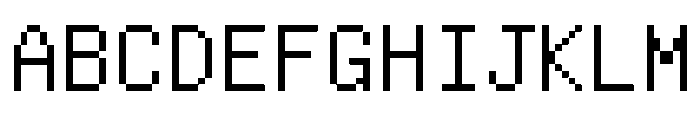 UnifontExMono Font UPPERCASE