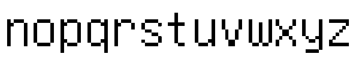 UnifontExMono Font LOWERCASE