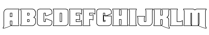 Union Gray Outline Font LOWERCASE
