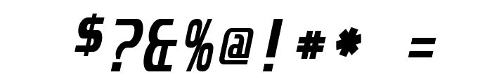 Unispace Bold Italic Font OTHER CHARS