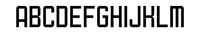 Unitblock Font UPPERCASE