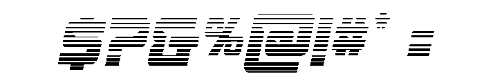 United Colony Gradient Italic Font OTHER CHARS