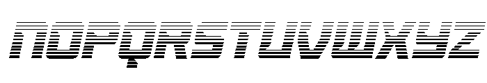 United Colony Gradient Italic Font UPPERCASE