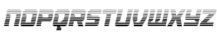 United Colony Gradient Italic Font LOWERCASE