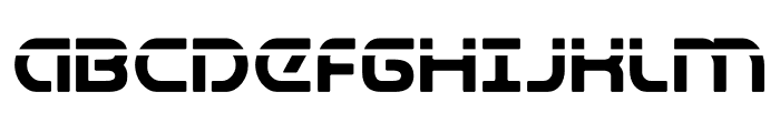 Universal Jack Laser Font UPPERCASE