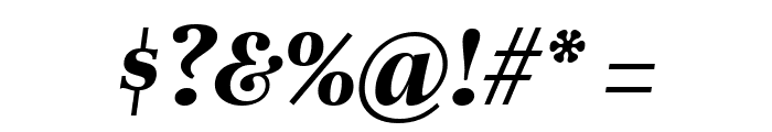 Unna Bold Italic Font OTHER CHARS