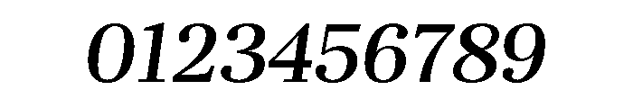 Unna Medium Italic Font OTHER CHARS