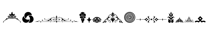 Unnamed Ornaments Series Two Font UPPERCASE
