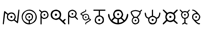 Unown Font UPPERCASE